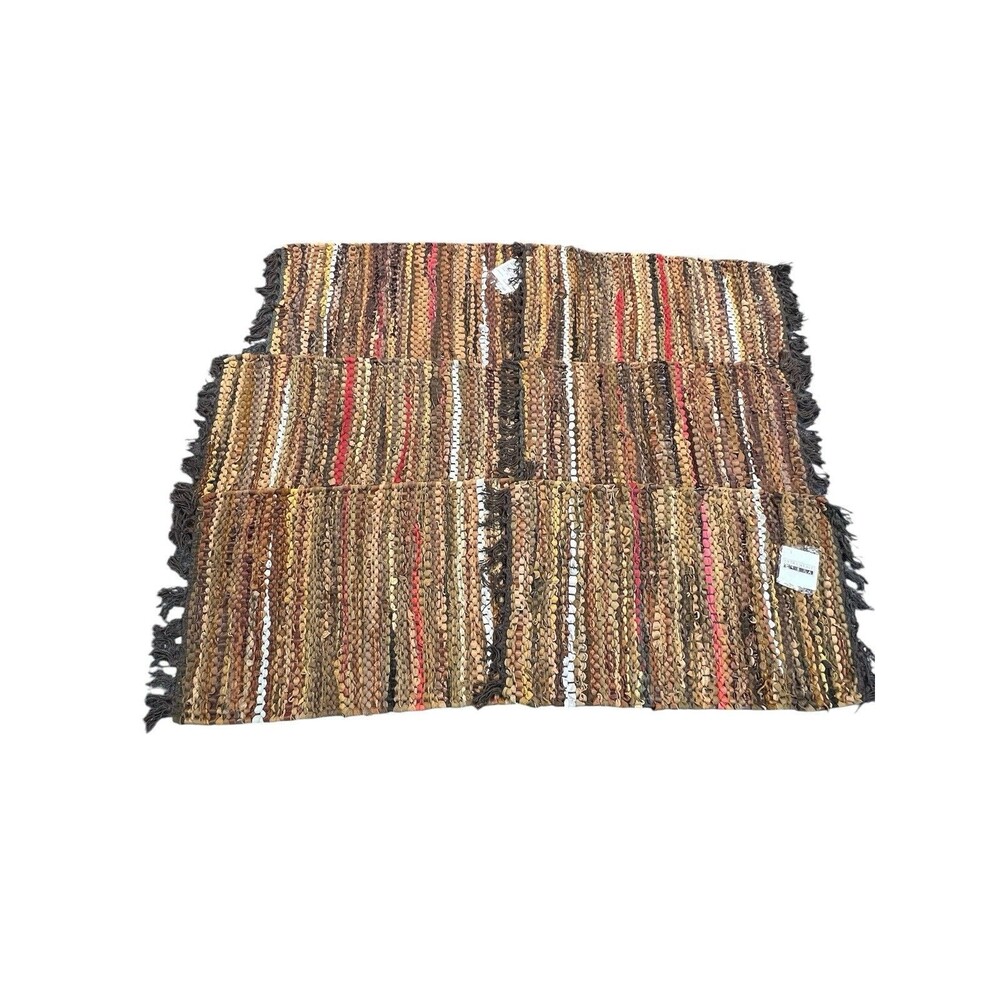 Tuscan Leather Placemats Set of 6 Heat Resistant, Waterproof, Non-Slip Boho NEW
